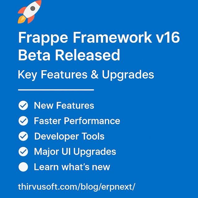 🚀 Frappe Framework v16.0.0-beta.1 Released – The Next Generation of Frappe Is Here - Cover Image